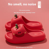 Apple Non Slip Women's Slipper