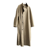 Women's Stand Collar Mid-length Trench Coat