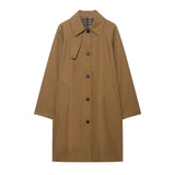 Women's Casual All-match Mid-length Trench Coat