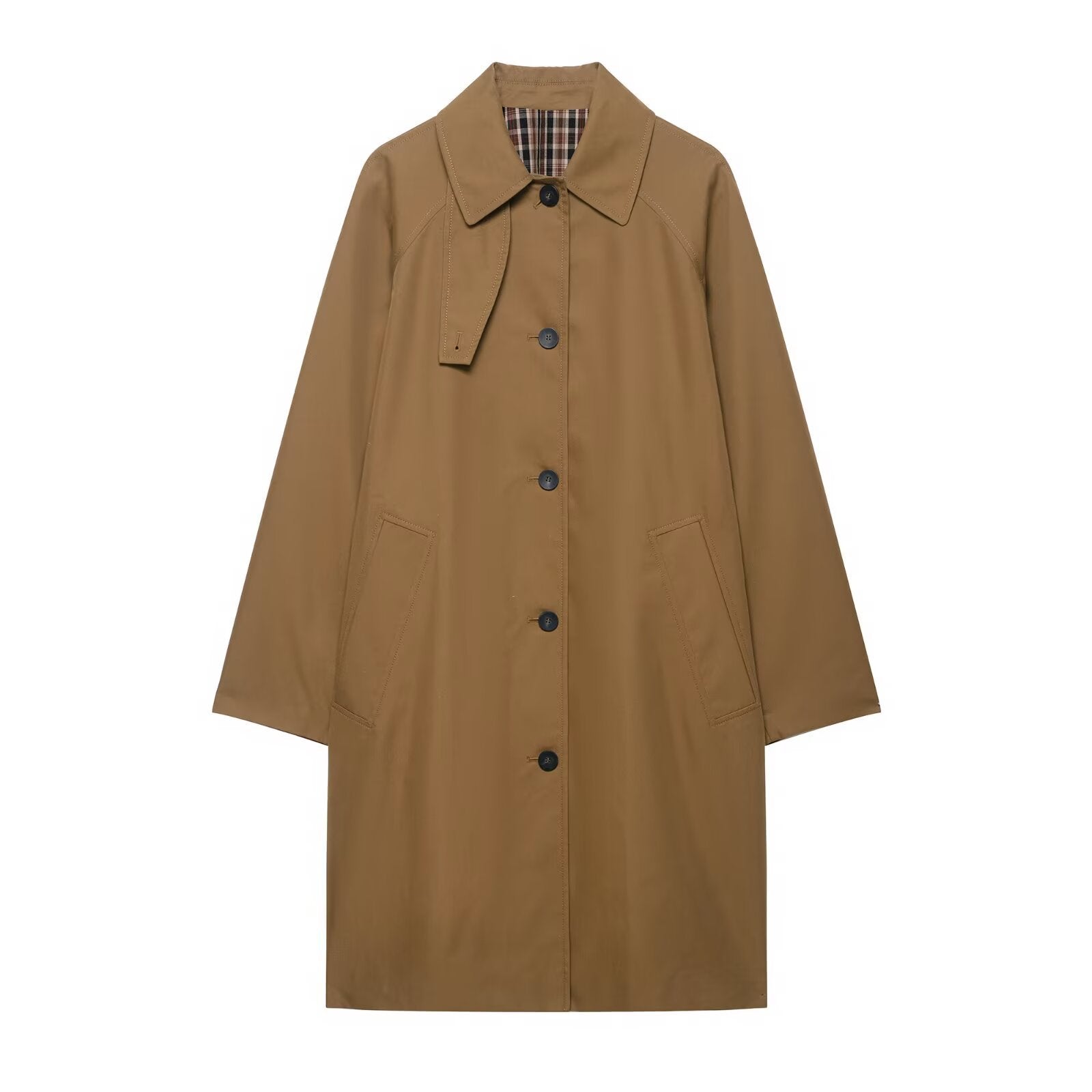 Women's Casual All-match Mid-length Trench Coat