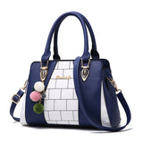 Zipper Square Shoulder Women Handbag