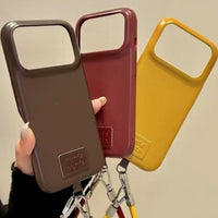 Pure Bottom Leather Pattern Phone Case