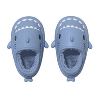 Waterproof Gradient Shark Cotton Slipper