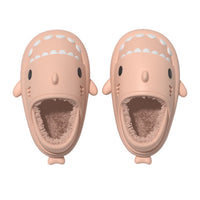 Waterproof Gradient Shark Cotton Slipper