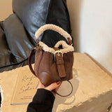 Women Casual Retro Plush Handbags