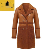 Fakesi Cashmere Haining Women's Leather Top