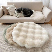 Warm Sleep Round Plush Pet Pad