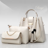 Handbags PU Leather Metal Tassel Bags