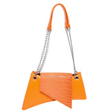 Leather Glossy Stone Pattern Pouch