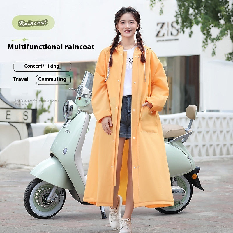Raincoat Female Electric Battery Motorcycle Outerwear Single