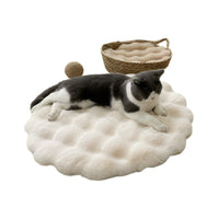 Warm Sleep Round Plush Pet Pad