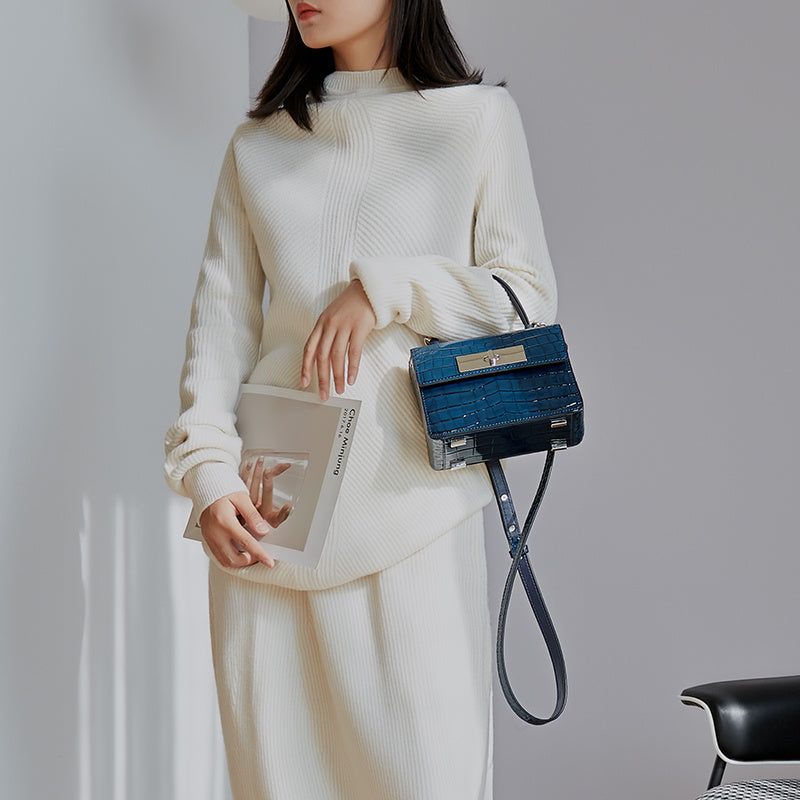 Mini Cute Cowhide Leather Handbags