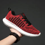 Flying Woven Sneakers Men Breathable Running Shoes