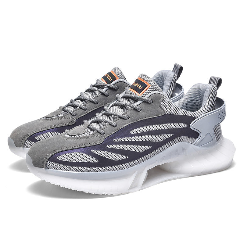 New Black Full-Palm Air Cushion Sneakers For Men