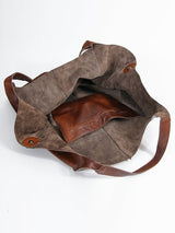 PU Soft Vintage Large Capacity Handbags