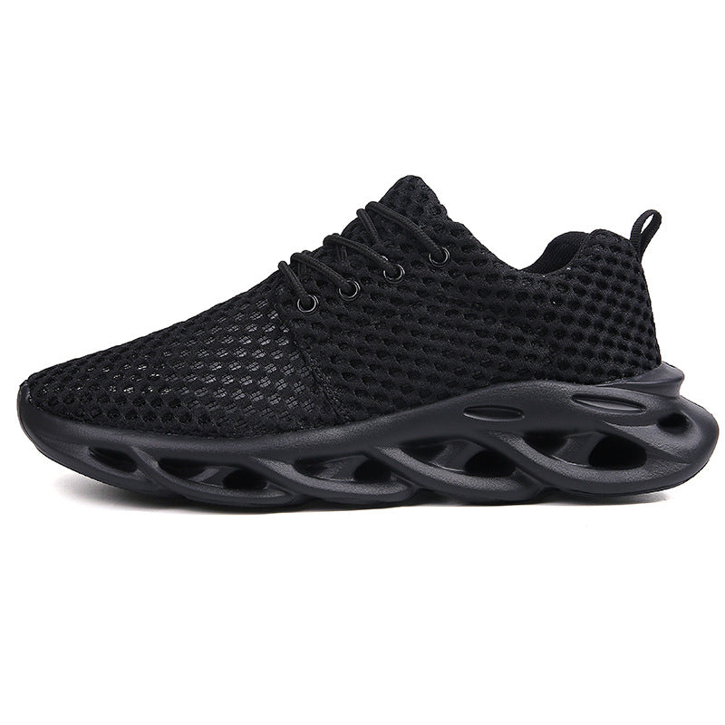 Hollow Mesh Breathable Large Size Fashion Casual Sneakers For Men