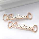 Custom Sneakers Tag for Women Men Stainless Steel Personalized Shoes Buckle