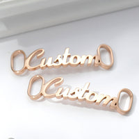 Custom Sneakers Tag for Women Men Stainless Steel Personalized Shoes Buckle