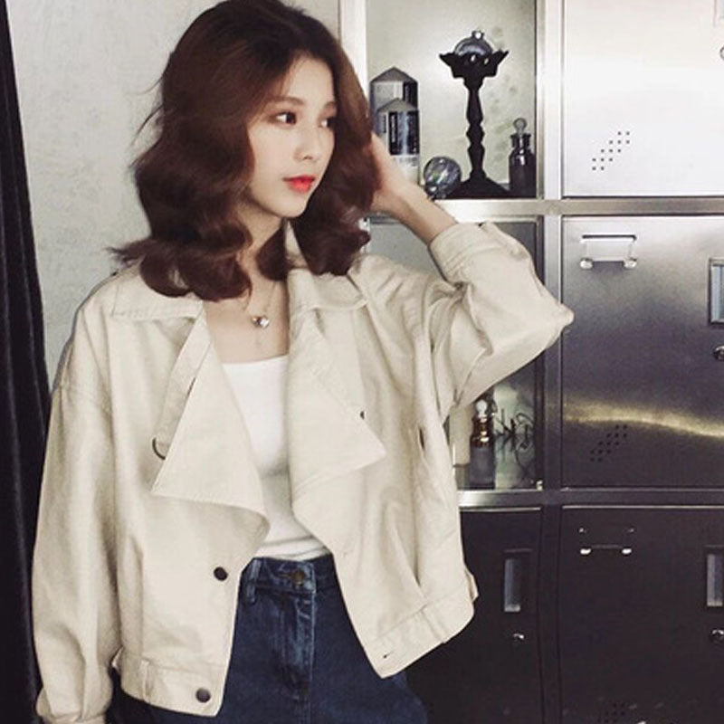 Women Locomotive Leather Jacket Suit