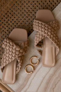 New Summer Products Large-Size Flat Bottomed Braided Belt Women's Half-Slipper Sandals