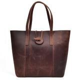 Genuine Leather Clutch Tote Handbag