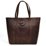 Genuine Leather Clutch Tote Handbag