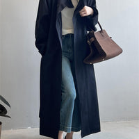 Women's Stand Collar Mid-length Trench Coat