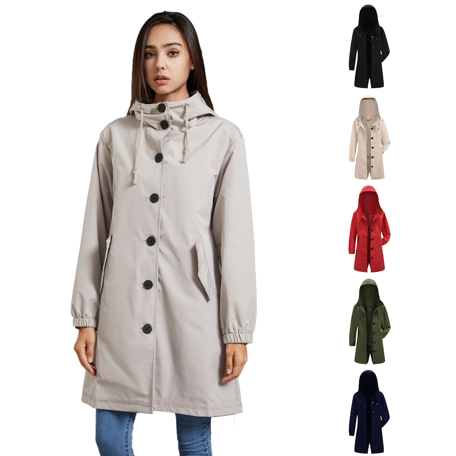 Waterproof Anorak Women's Casual Long Coat