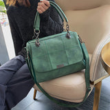 Large Capacity Matcha Green PU Totes Bag