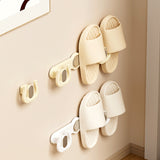 Bathroom Slipper Rack Storage Rack Wall-mounted Punch-free Thickened