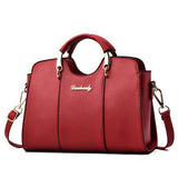 Women Zipper PU Shoulder Bag