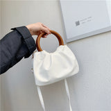 Fashionable Pleated Soft Leather Bag