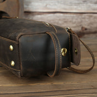 Large Capacity Horse Leather Storage Bag