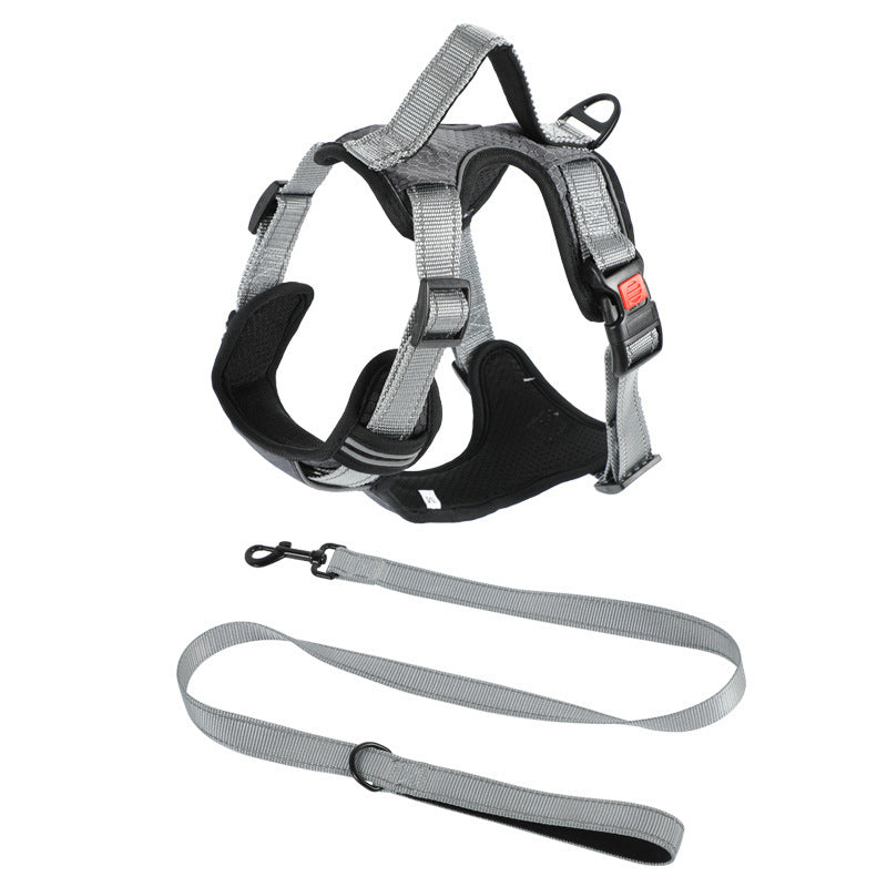 Hand Holding Dog Chest Strap Vest Rope