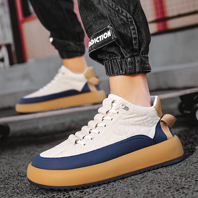 Sports Sneakers For Men Fashion Comfortable Versatile Thick-soled Walking Running