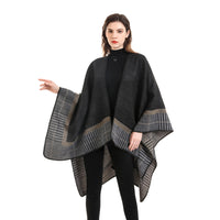 Double-sided Plaid Cashmere Shawl Coat