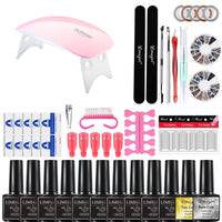 54W Nail Lamp Polisher Nail Polish Tool Set
