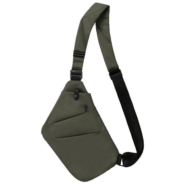 One Shoulder Canvas Chest Bags