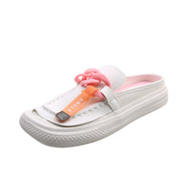 Metal Buckle Thick Sole Casual Lazy Slipper