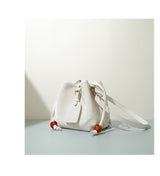 Leather Chinese Satin Crossbody Bag