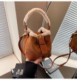 Women Casual Retro Plush Handbags