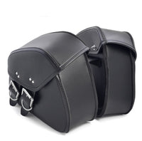 Black PU Leather Saddle Bags Pouch