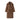 European And American Style Deerskin Velvet Lapel Double Breasted With Belt Trench Coat