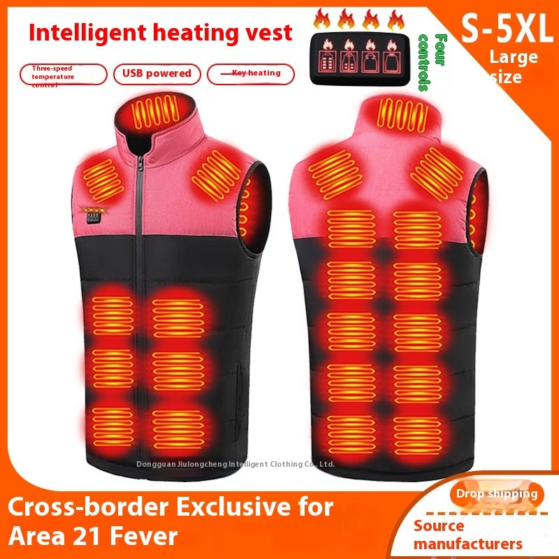 Self-Heating 21 Zone V-Neck Heated Vest