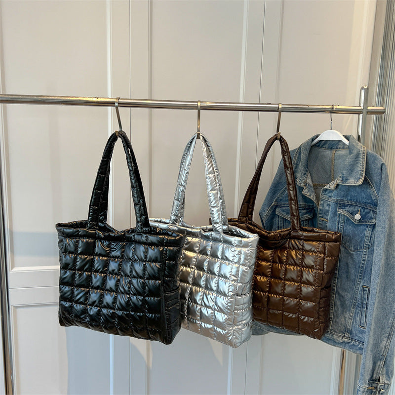 Winter Fashion Plaid Women Handbag