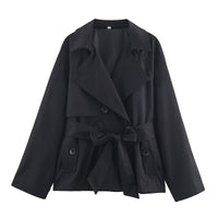 Women's Loose Short Trench Coat