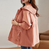 Women's Mid-length Western Style Youthful-looking Trench Coat