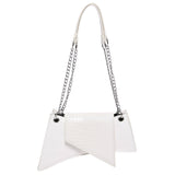 Leather Glossy Stone Pattern Pouch