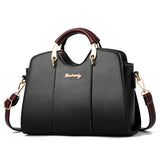 Women Zipper PU Shoulder Bag