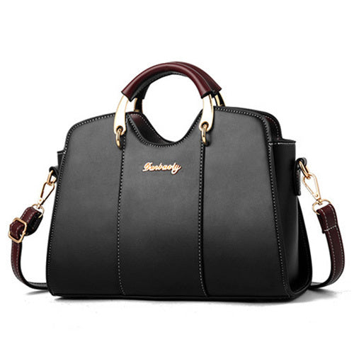 Women Zipper PU Shoulder Bag